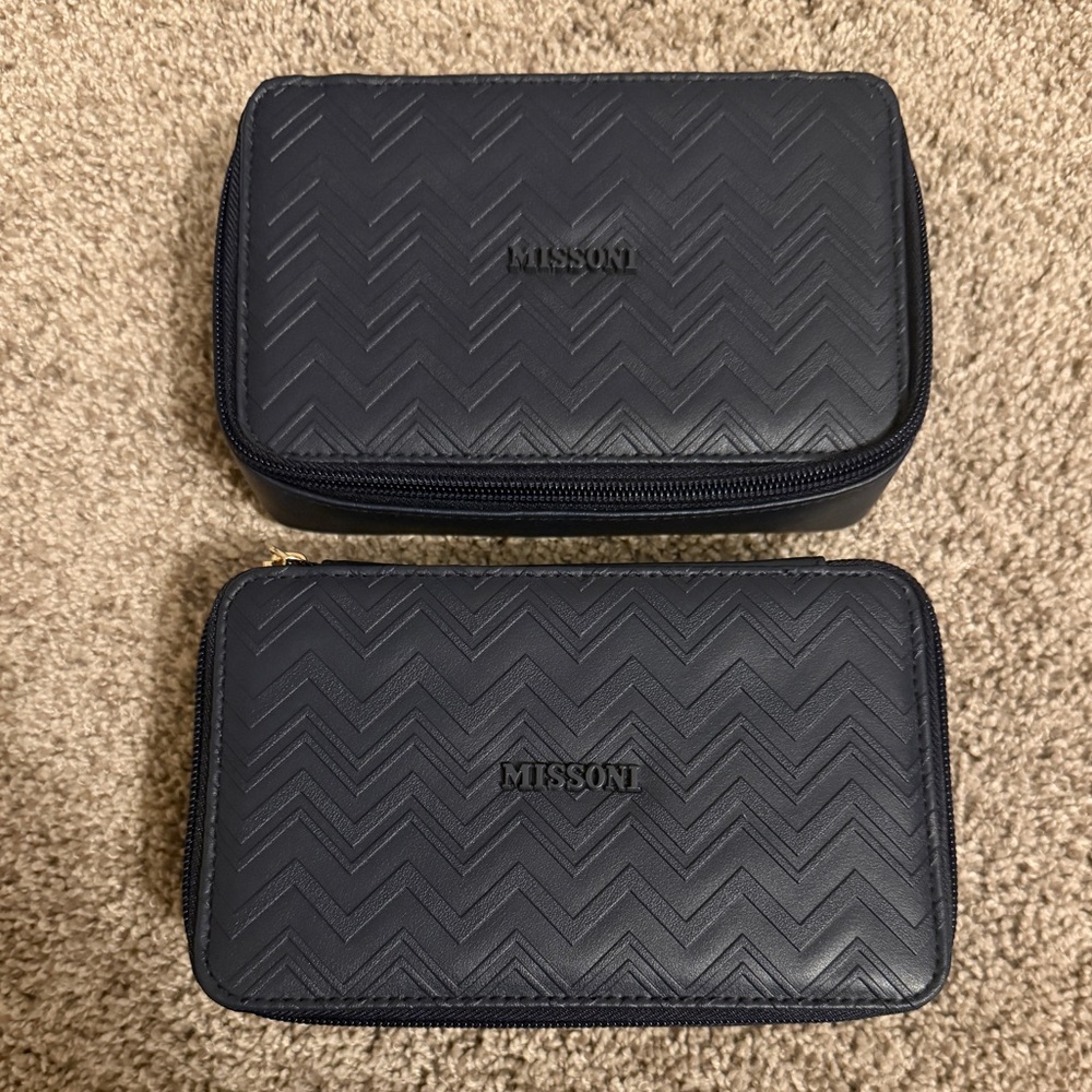 Missoni Dark Blue Toiletry Bag Set